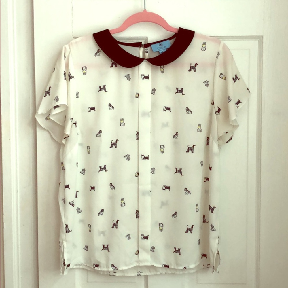 🐶adorable doggie blouse🐶